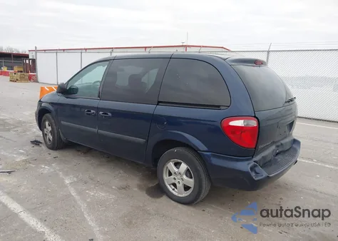 2006 Dodge Caravan Sxt из США, поврежденный, VIN 1D4GP45R46B593340